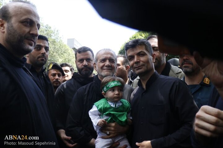Photos: Gathering of Husseini mourners with presence of President in Tabriz