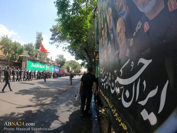 Photos: Gathering of Husseini mourners with presence of President in Tabriz