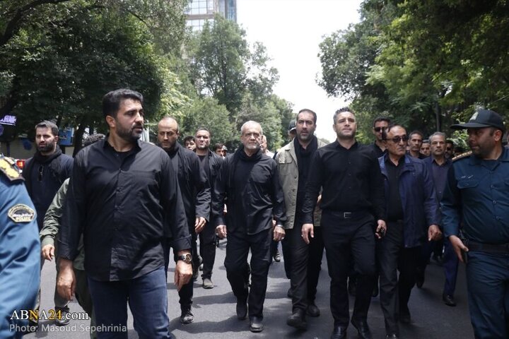 Photos: Gathering of Husseini mourners with presence of President in Tabriz