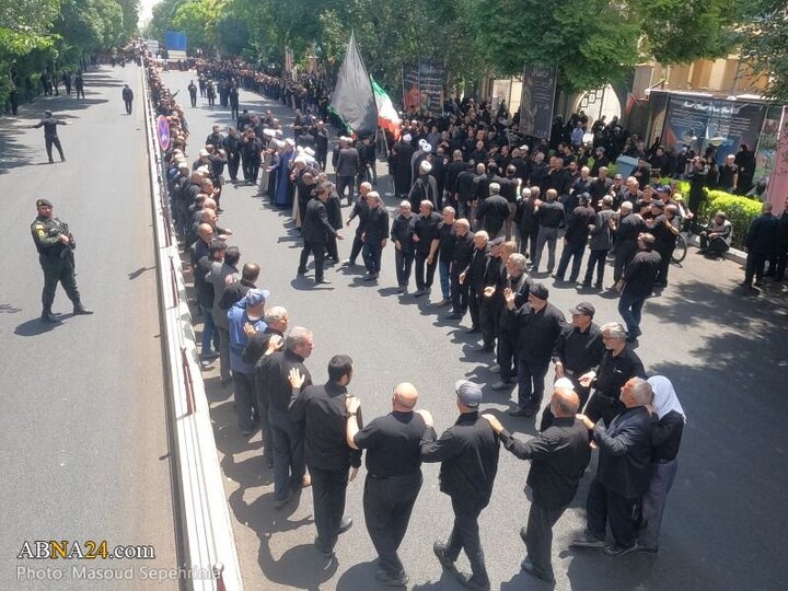 Photos: Gathering of Husseini mourners with presence of President in Tabriz