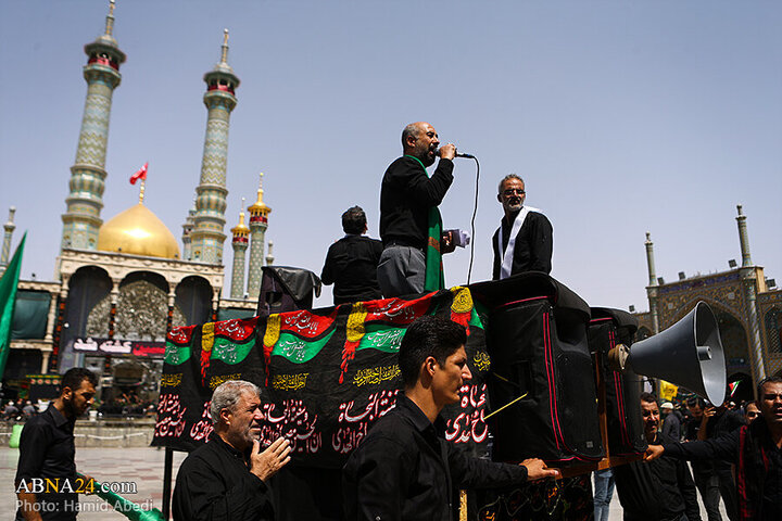 Photos: Ashura mourning processions at Hazrat Masoumeh holy shrine