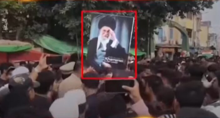 Policeman accused of tearing down Ayatollah Khamenei’s poster in India