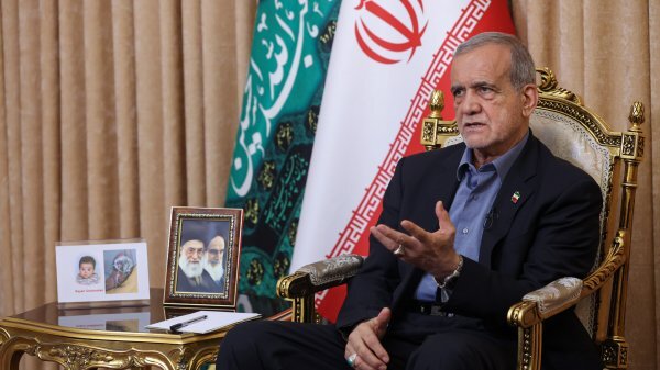 President Pezeshkian urges US to stop warmongering by its ally, Israeli regime