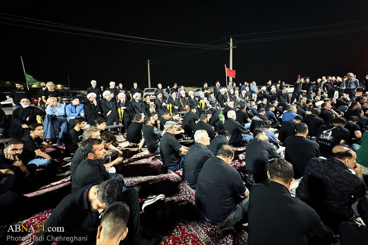 مراسم عزاداری شهادت امام سجاد در روستای «طایقان» قم