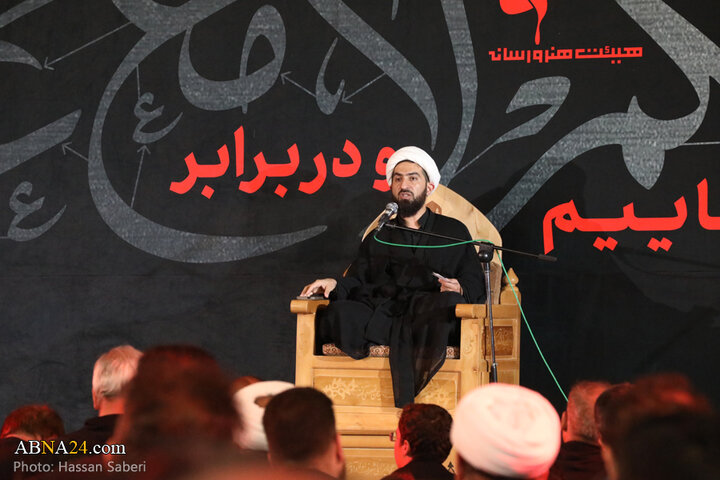 شب سوم مراسم عزاداری حسینی در هیئت هنر و رسانه استان قم