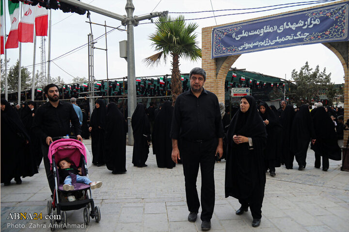 Photos: Presence of Families of Martyrs of Zionist Regime's attacks in Behesht Zahra Cemetery