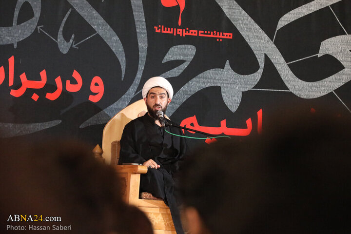 Photos: Third night of Imam Hussain mourning ceremony held by Arts and Media Heyaat in Qom