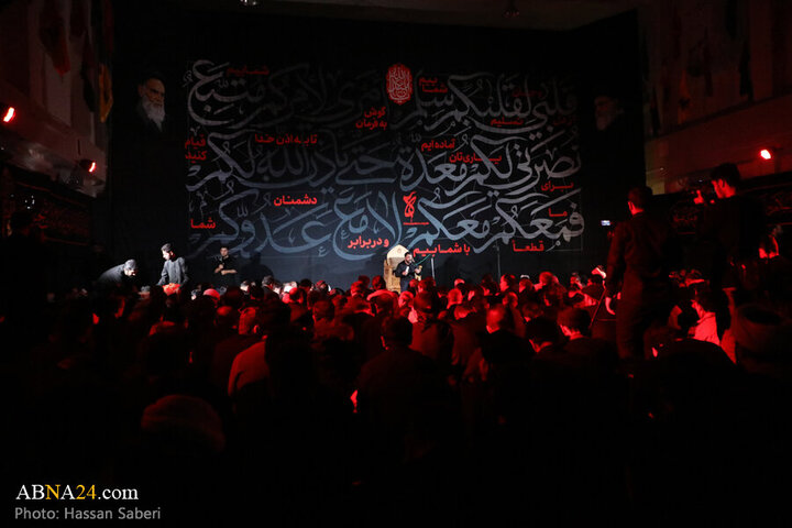 Photos: Third night of Imam Hussain mourning ceremony held by Arts and Media Heyaat in Qom