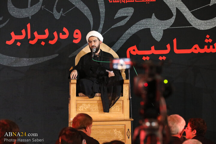 Photos: Third night of Imam Hussain mourning ceremony held by Arts and Media Heyaat in Qom