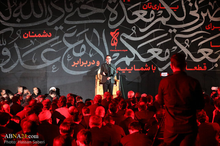 Photos: Third night of Imam Hussain mourning ceremony held by Arts and Media Heyaat in Qom