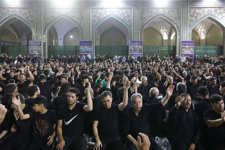 Photos: Afghan migrant mourning groups gather at Imam Reza Shrine