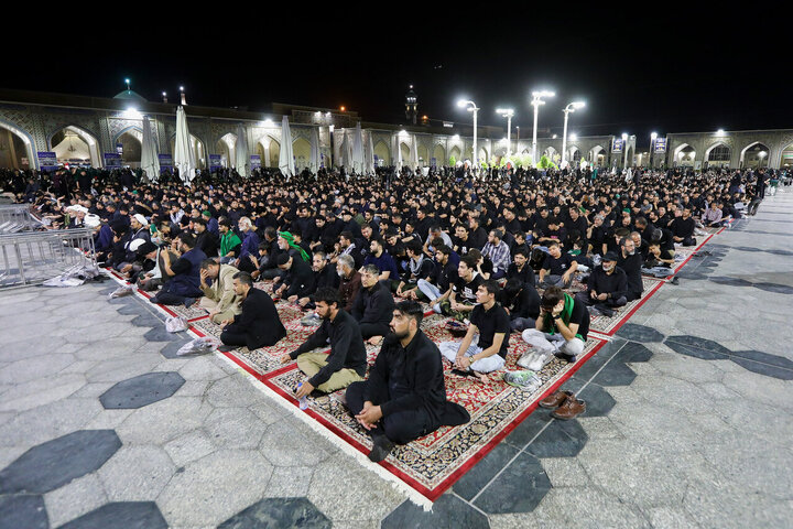 Photos: Afghan migrant mourning groups gather at Imam Reza Shrine