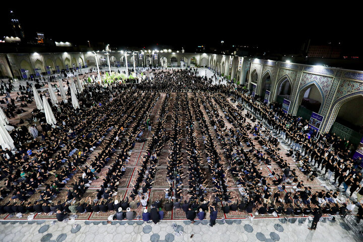Photos: Afghan migrant mourning groups gather at Imam Reza Shrine