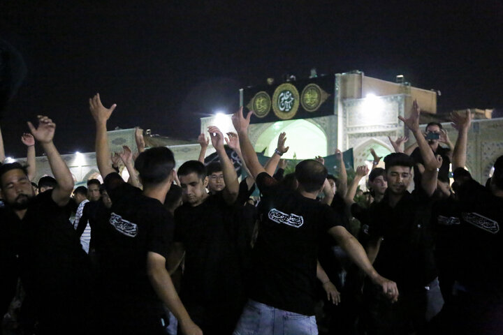 Photos: Musa ibn Jafar mourning group gathers at Imam Reza Shrine
