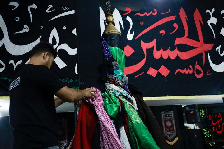Photos: Musa ibn Jafar mourning group gathers at Imam Reza Shrine