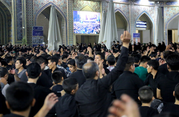 Photos: Musa ibn Jafar mourning group gathers at Imam Reza Shrine