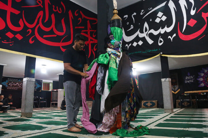 Photos: Musa ibn Jafar mourning group gathers at Imam Reza Shrine