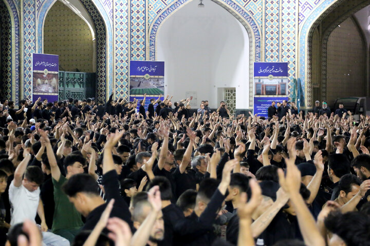 Photos: Musa ibn Jafar mourning group gathers at Imam Reza Shrine