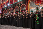 تقرير مصور/ إحياء اليوم السابع لذكرى شهادة الإمام الحسين (ع) عَبرَ موكب عزاءٍ موحّد للعتبتين المقدستين في كربلاء