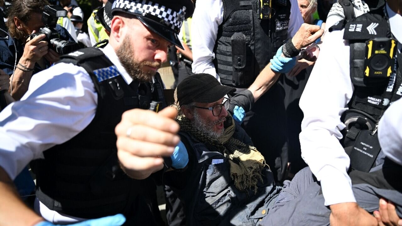 Dozens arrested in London protests against ban on Palestine Action