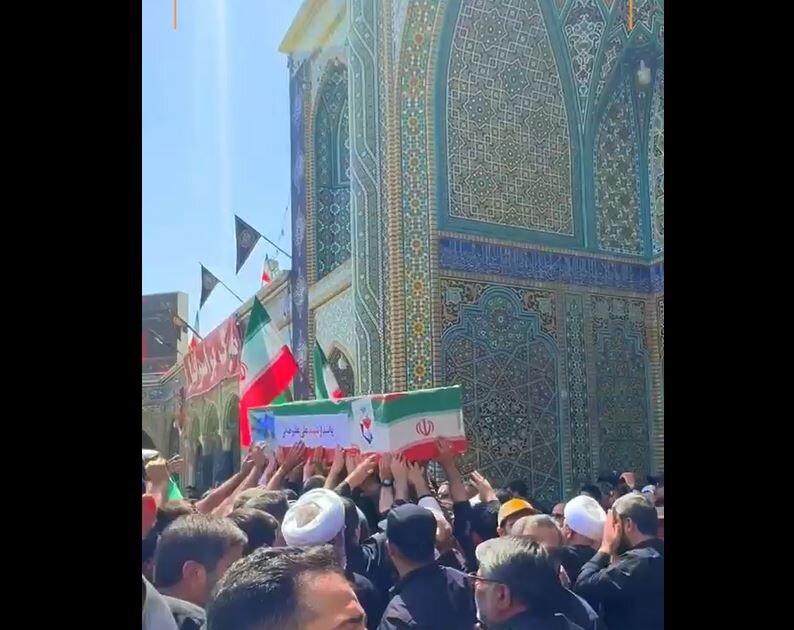 Video: Funeral procession of two martyrs of Zionist regime’s aggression held in Qom, Iran
