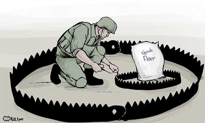 کاریکاتور | کشتار گرسنگان در غزه