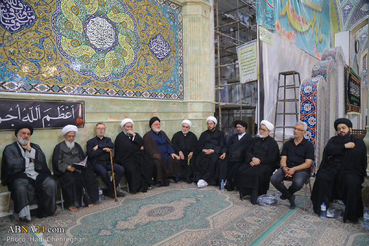 مراسم تشییع پیکر مرحوم آیت الله نعیم‌آبادی در شهر قم