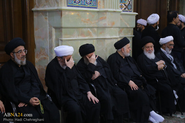 مراسم تشییع پیکر مرحوم آیت الله نعیم‌آبادی در شهر قم