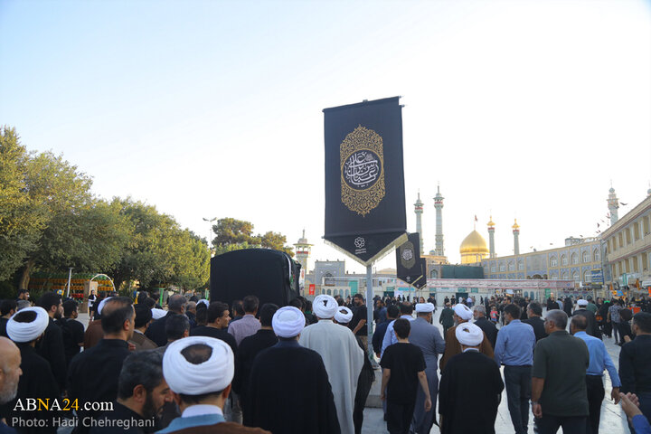 مراسم تشییع پیکر مرحوم آیت الله نعیم‌آبادی در شهر قم