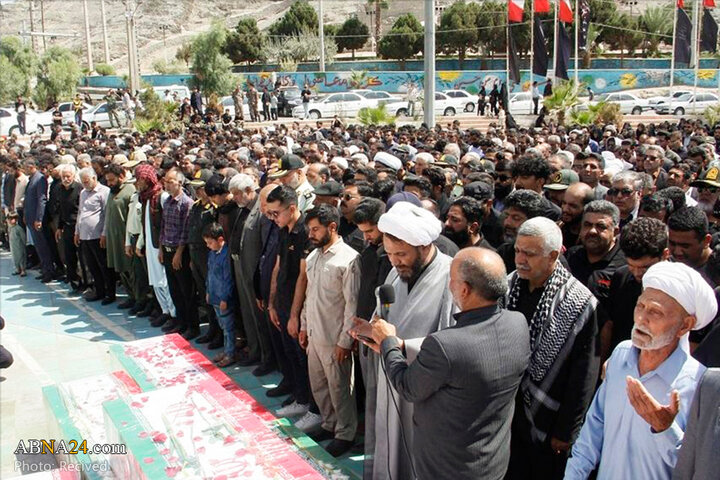 تشییع پیکر شهدای حمله تروریستی به دادگستری زاهدان