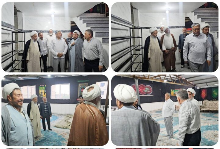 بازدید آیت‌الله‌ فاضلی‌بهسودی از حسینیه محبّان آل‌رسول(ص) در مشهد