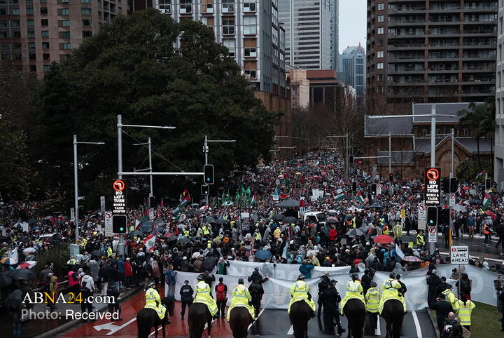 تظاهرات بی‌سابقه صدها هزار نفر از حامیان فلسطین در سیدنی