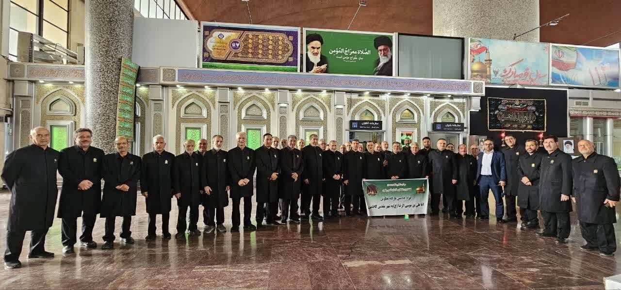 Arbaeen service camp by Imam Reza Shrine’s shoe-keepers set up in Kadhimiya