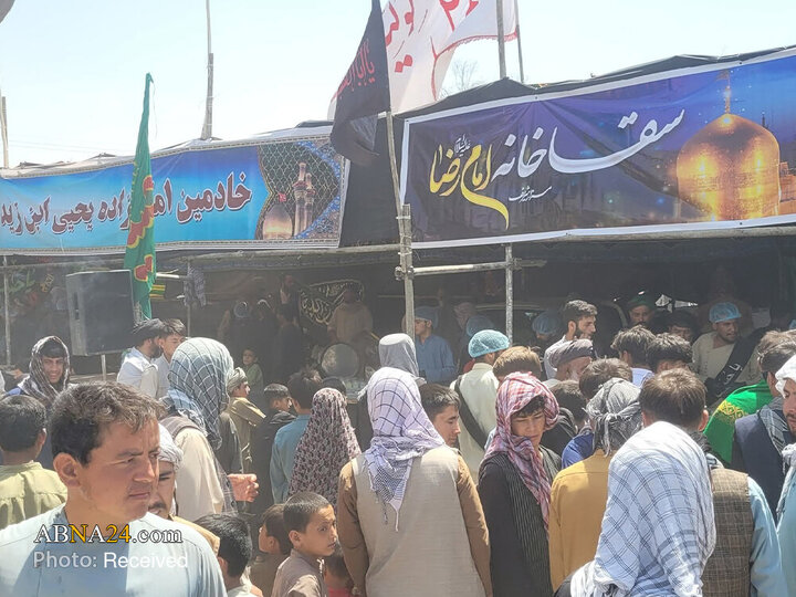 گزارش تصویری | راهپیمایی هزاران نفر به سمت حرم امام‌زاده یحیی(ع) شهر سرپل افغانستان در اربعین