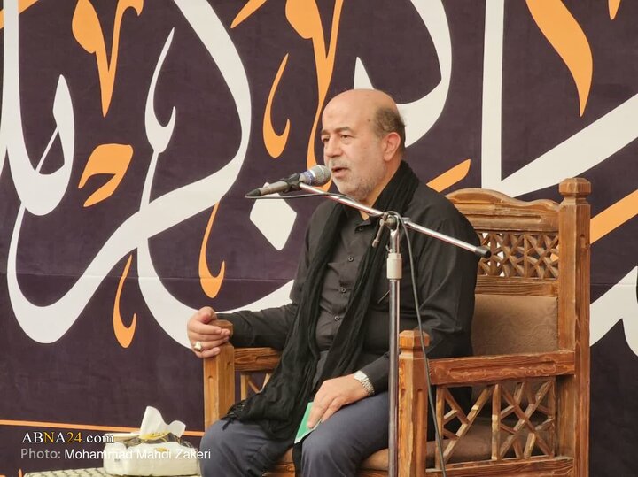 گزارش تصویری | حضور و سخنرانی دبیرکل مجمع جهانی اهل‌بیت(ع) در موکب محسنین در کربلا