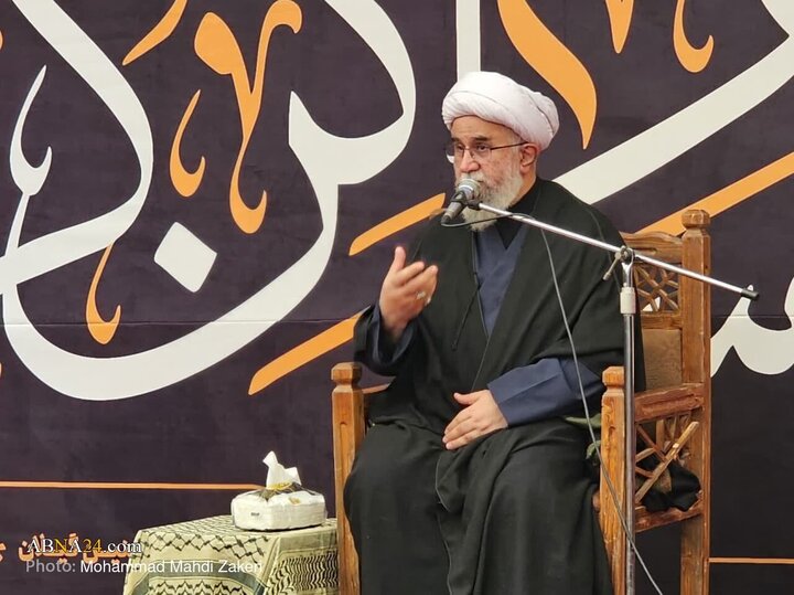 گزارش تصویری | حضور و سخنرانی دبیرکل مجمع جهانی اهل‌بیت(ع) در موکب محسنین در کربلا