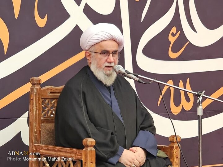 گزارش تصویری | حضور و سخنرانی دبیرکل مجمع جهانی اهل‌بیت(ع) در موکب محسنین در کربلا