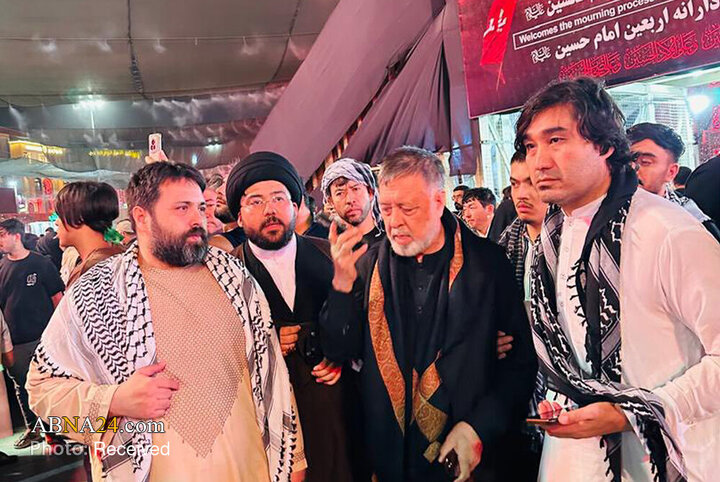 گزارش تصویری | حضور رهبر حزب وحدت اسلامی افغانستان در کربلا