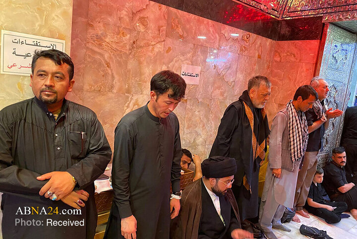 گزارش تصویری | حضور رهبر حزب وحدت اسلامی افغانستان در کربلا