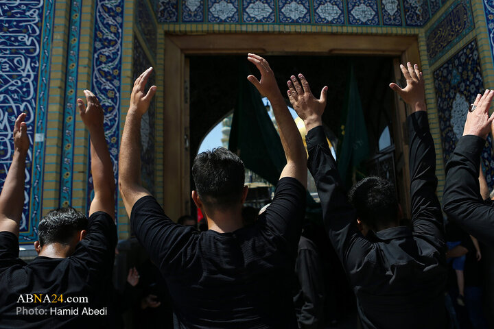 مراسم عزاداری ۲۸ صفر در حرم حضرت فاطمه معصومه (س)
