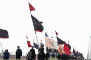 Shia pilgrims march towards Samarra to mourn martyrdom of Imam Hassan Askari