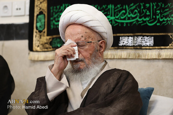 مراسم عزاداری روز شهادت امام حسن عسکری(ع) با حضور آیت الله العظمی مکارم شیرازی