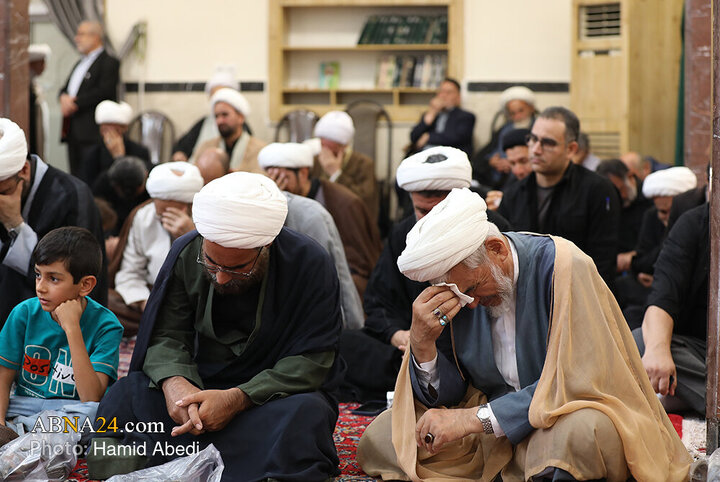 مراسم عزاداری روز شهادت امام حسن عسکری(ع) با حضور آیت الله العظمی مکارم شیرازی