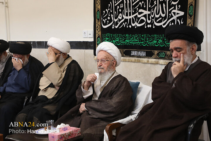 مراسم عزاداری روز شهادت امام حسن عسکری(ع) با حضور آیت الله العظمی مکارم شیرازی