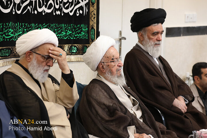 مراسم عزاداری روز شهادت امام حسن عسکری(ع) با حضور آیت الله العظمی مکارم شیرازی