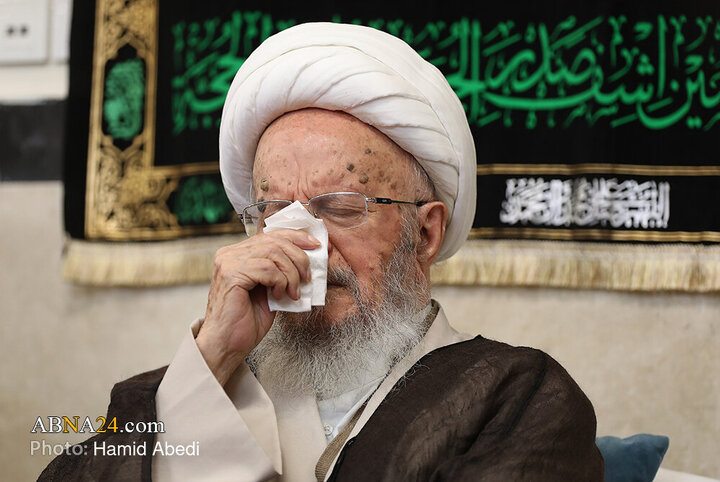 مراسم عزاداری روز شهادت امام حسن عسکری(ع) با حضور آیت الله العظمی مکارم شیرازی
