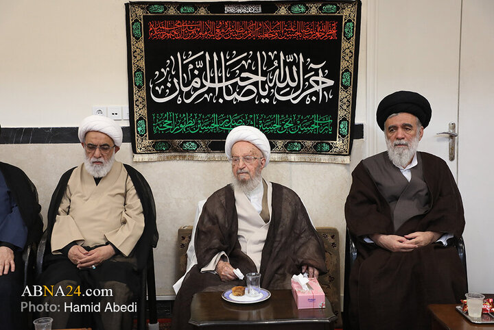 مراسم عزاداری روز شهادت امام حسن عسکری(ع) با حضور آیت الله العظمی مکارم شیرازی