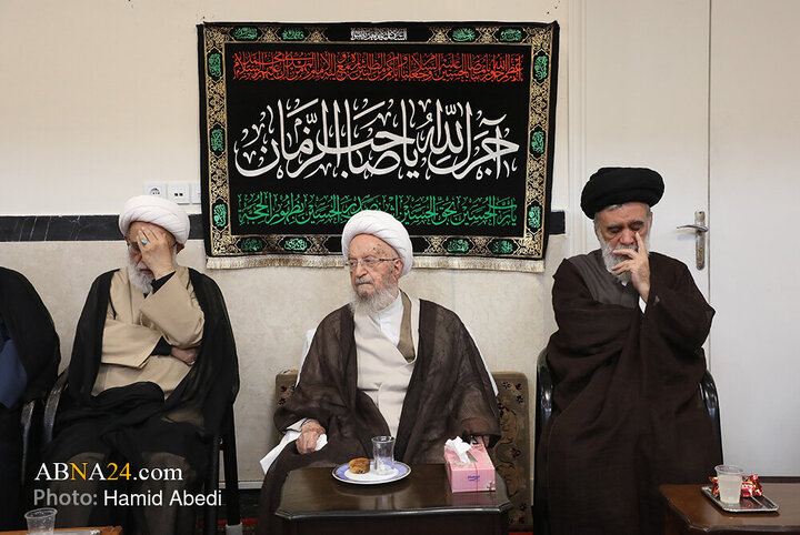 مراسم عزاداری روز شهادت امام حسن عسکری(ع) با حضور آیت الله العظمی مکارم شیرازی
