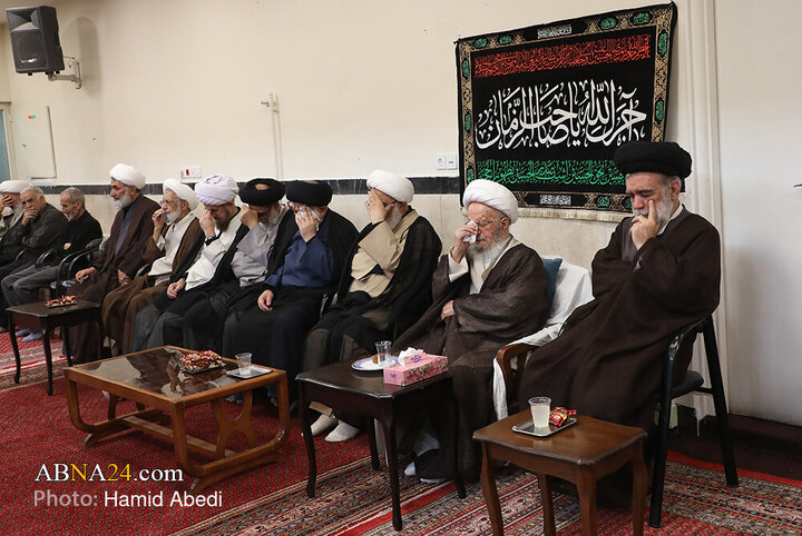 مراسم عزاداری روز شهادت امام حسن عسکری(ع) با حضور آیت الله العظمی مکارم شیرازی