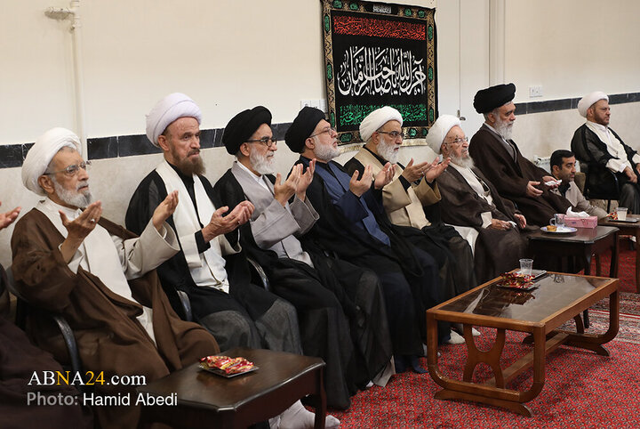 مراسم عزاداری روز شهادت امام حسن عسکری(ع) با حضور آیت الله العظمی مکارم شیرازی